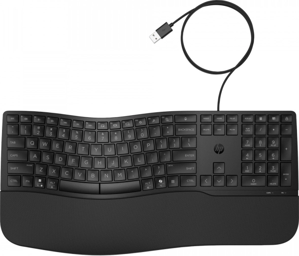 HP 480 Comfort Wired Ergonomic Keyboard
