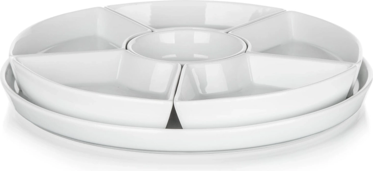 BIANCA Porcelain Serving Set, Round, 28 cm, White