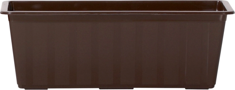 Jardinière en plastique pour balcon 70 cm marron
