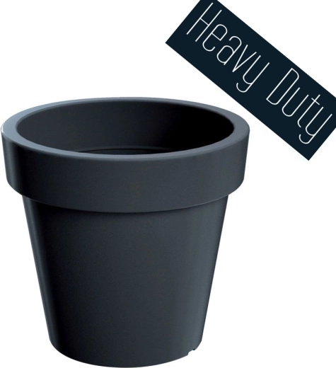 Bloempot Lexo Round 100 cm antraciet
