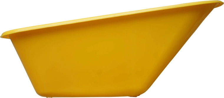 bac en plastique pour brouette 100 l jaune LIVEX