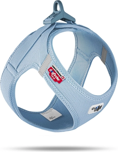Harnais Curli air-mesh avec boucle skyblue 2XS (2–4 kg)
