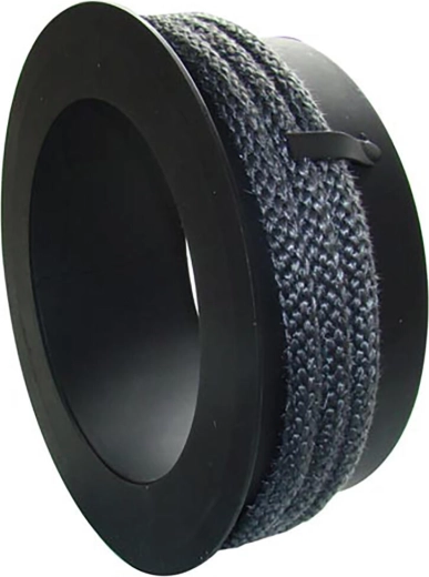 Réduction de fumées pour cheminée 180/145 mm avec corde d’étanchéité, acier 1,5 mm, noire