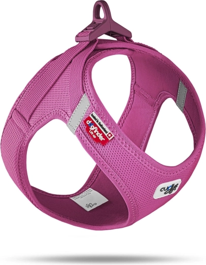 Curli Dog Harness Air-Mesh Fuchsia S (4–7 kg) with Buckle