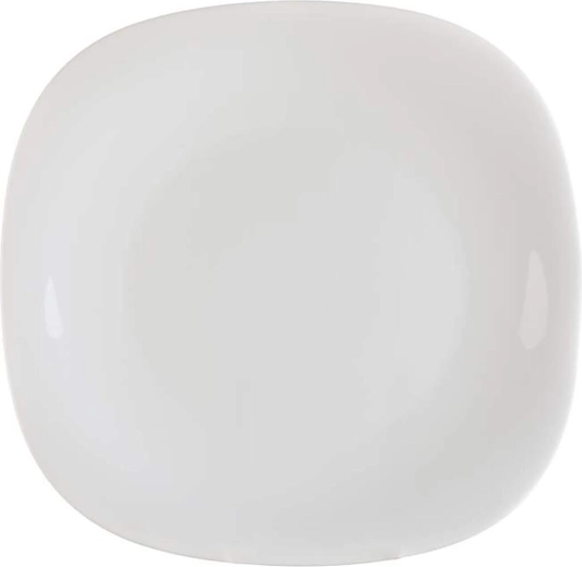 Shallow Plate Parma 27 × 27 cm – white glass