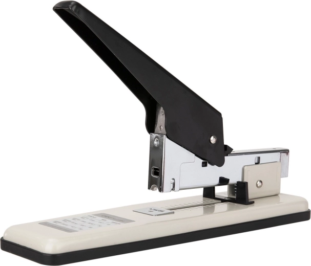 Desktop lever stapler up to 100 sheets with ruler
