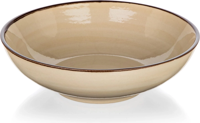 Diep keramisch bord 18 cm crème Palas