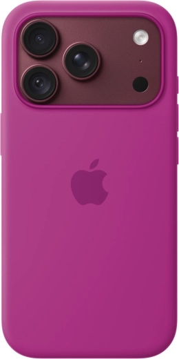 Coque en silicone Apple avec MagSafe pour iPhone 18 Pro – magenta
