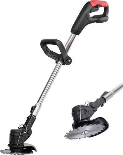 Accu-grastrimmer met XXL-set en wielen