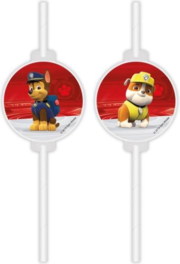 Papierstrohhalme PAW PATROL – Set mit 4 Stück