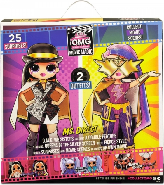 L.O.L. Surprise! OMG Movie Magic doll Ms. Direct (Big Sister) – 25 surprises