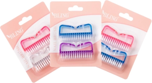BLING manicure- en pedicureborstel, set van 2 stuks, dikte 2 cm