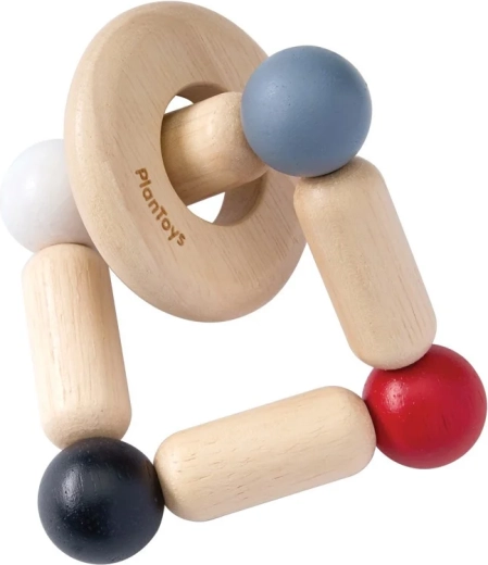 PlanToys contrast rattle square