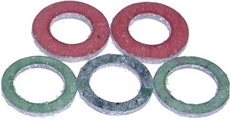 Gasket for 1/2 union nuts, klingerite type, 12 × 18 × 2 mm, set of 5 pcs