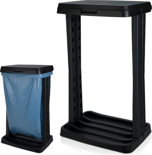 Trash bag stand for 120 l with lid - 1 piece