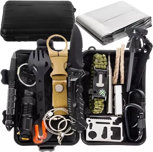 32-in-1 Survival-Set in wasserdichtem Etui