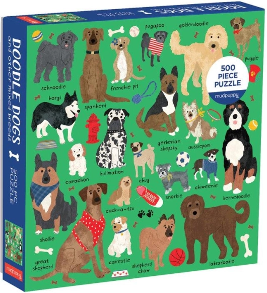 Puzzle des races de chiens Mudpuppy 500 pièces