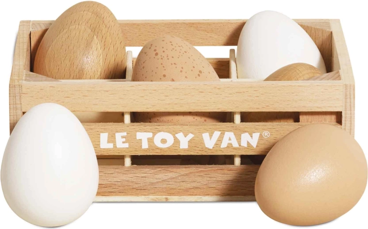 Houten eitjes in kistje Le Toy Van