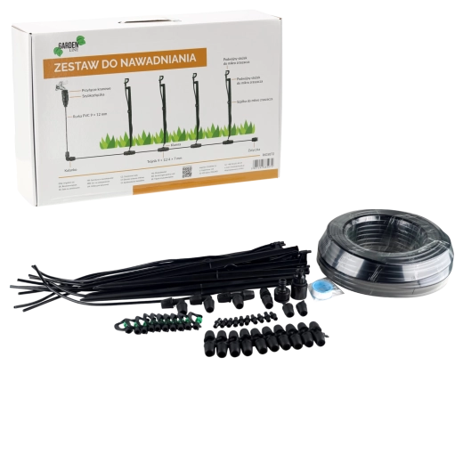 Drip Irrigation Kit with 10 Rotating Micro-Sprinklers