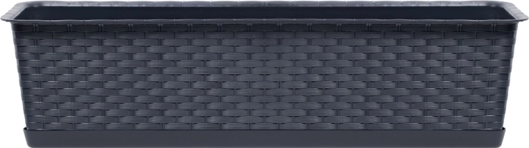 Jardinière avec soucoupe Ratolla Case 49 cm anthracite