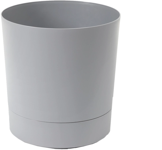 Bloempot Aura met onderschotel 38 cm – grijs
