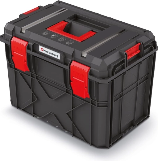 Modulaire gereedschapskoffer X-BLOCK TECH, 546 × 380 × 407 mm, zwart