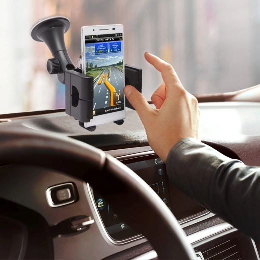 Universele autohouder voor mobiele telefoon en GPS