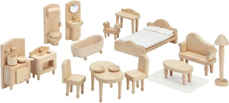Victorian dollhouse furniture set PlanToys