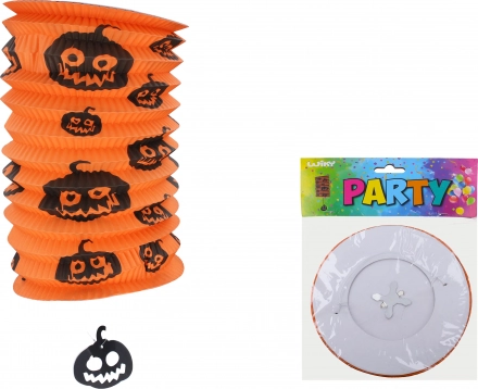 Cylinder Lantern Pumpkin 15 cm