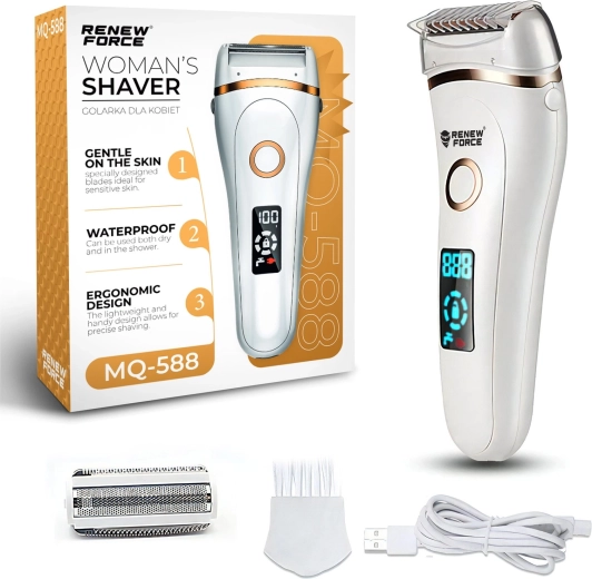 Rasoir pour femme 3 en 1 avec écran LCD