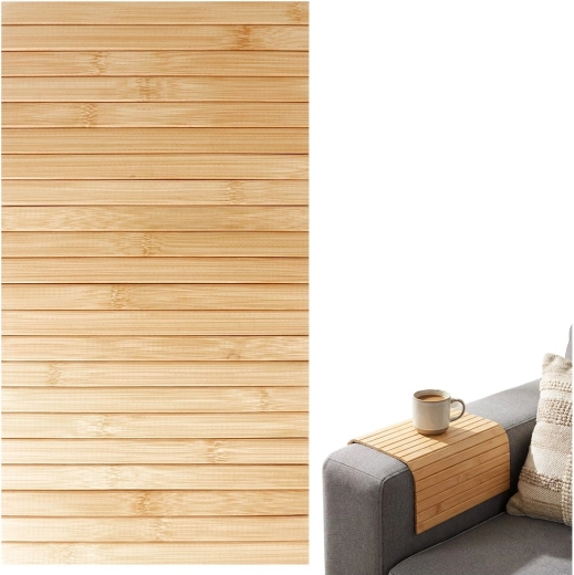 Bamboe oprolbare onderlegger voor tafel 44 × 24 cm