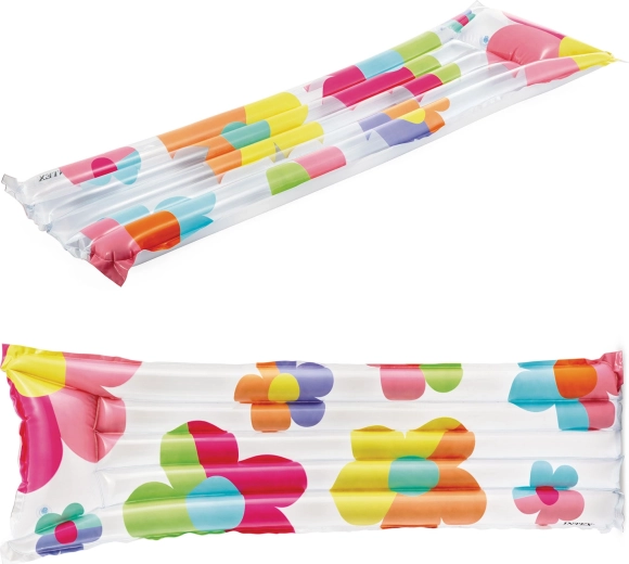 Matelas gonflable de piscine à fleurs INTEX 183 × 69 cm