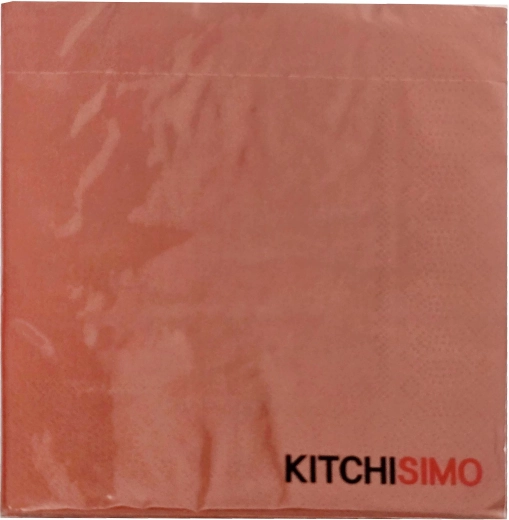 Drielaagse servetten in baksteenrode kleur 33 × 33 cm - 20 stuks