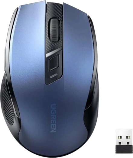 Souris sans fil UGREEN MU006 avec clic silencieux, bleue