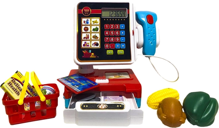 Kinderkassa met scanner en rekenmachine - 1 stuk