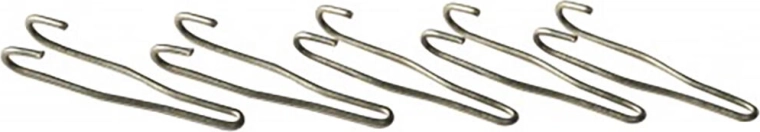 Boucle de soudage nickelée, 5 pcs