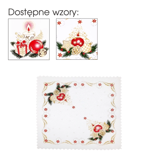 Kerstdecoratief servet Boże Narodzenie 46 × 46 cm - 1 stuk