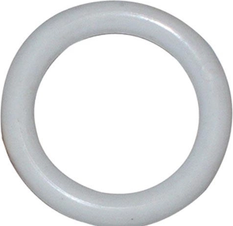 Anneau en plastique pour tringle à rideaux, blanc, lot de 10 pièces