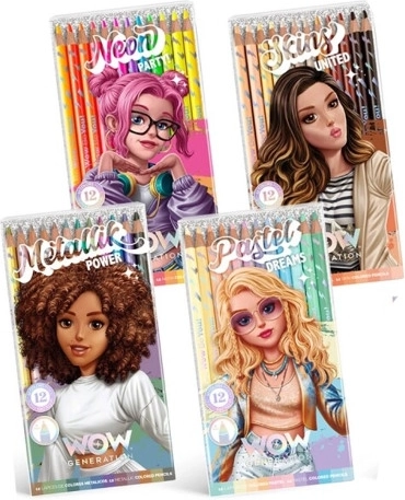 Colored Pencils 12 Colors WOW Generation