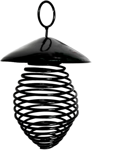 Metal oval feeder for suet balls