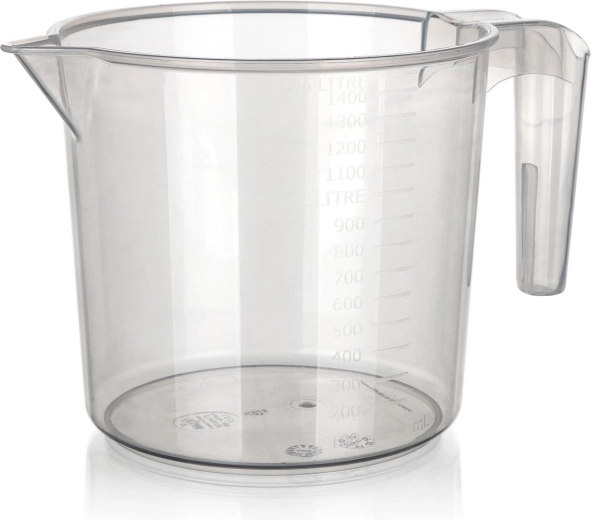 Verre doseur en plastique 1,5 l Culinaria avec graduation