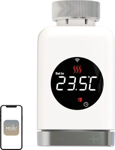 Tête thermostatique Moes TRV 801 avec Wi‑Fi - 1 pièce