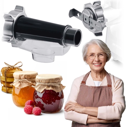 Berdsen attachment set for straining and cookie pressing