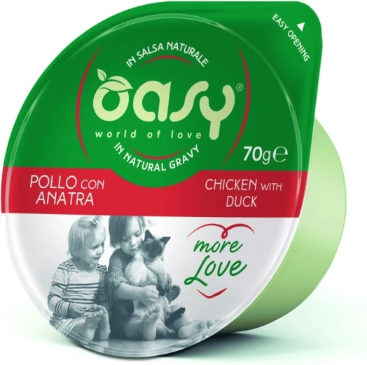Oasy More Love chicken with duck pouch 70 g