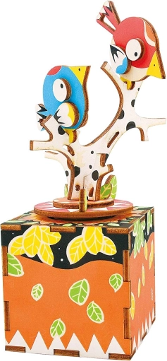 Music Box – ROBOTIME 3D Wooden Puzzle Singing Birds