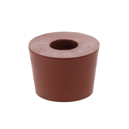 TECH rubber stopper No. 4 with hole for fermentation vessels