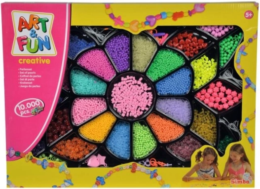 Cadeauset kralen A&F, 10.000 stuks inclusief accessoires