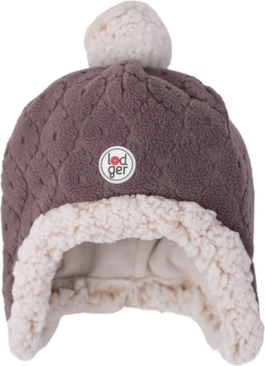 Lodger fleece muts Hatter Folklore Fleece mauve (1–2 jaar) - 1 stuk
