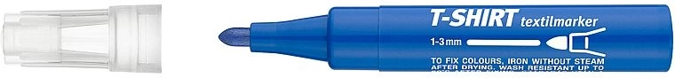 Marqueur textile bleu