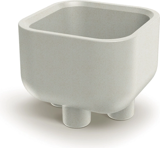 Bloempot met pootjes Molta Square 48 cm zandkleurig